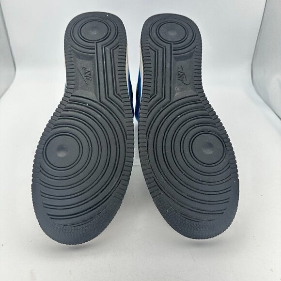 Nike Air Force 1 High Men Size 11.5 315121-406 Blue Court Crackle Grey Shoes - Picture 10 of 14